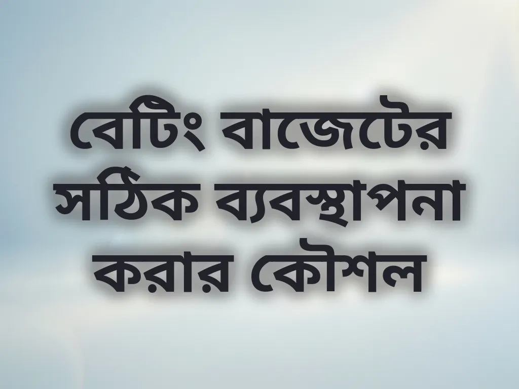 বাজেট ব্যবস্থাপনা